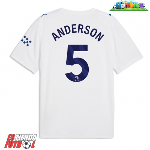 Manchester City Elliot Anderson #5 Tercera Equipación 2026-27 Manga Corta